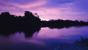 Vietnam in the south - view at sunset